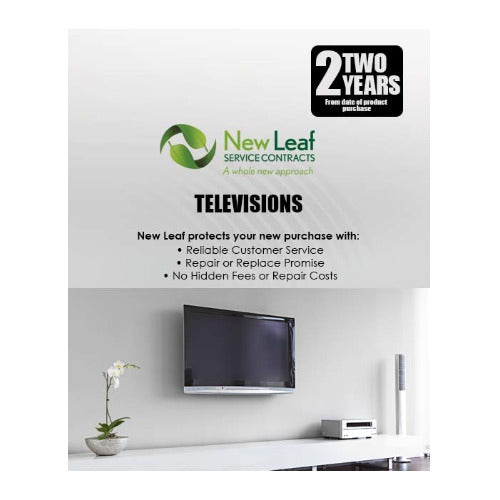 New Leaf 2-Year Televisions Service Plan for Products Retailing Under $5000