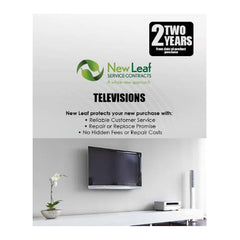 New Leaf 2-Year Televisions Service Plan for Products Retailing Under $3500