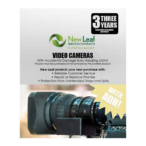 New Leaf 3-Year Video Cameras Service Plan with ADH for Products Retailing Under $6000