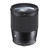Sigma 16mm f/1.4 DC DN Contemporary Lens for Canon EF-M with 64GB SD Card Accessory Bundle
