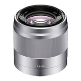 Sony E 50mm f/1.8 OSS Prime Lens (Silver)