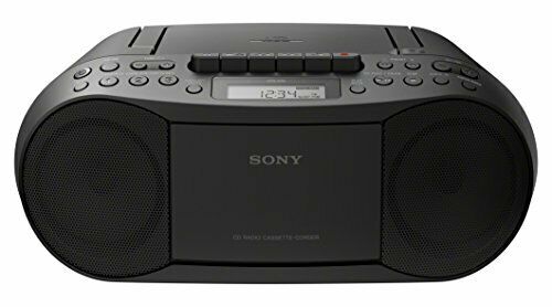 Sony Stereo CD/Cassette Boombox Home Audio Radio (Black)