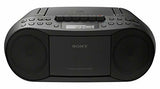 Sony Stereo CD/Cassette Boombox Home Audio Radio (Black)
