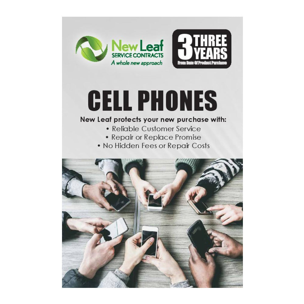 New Leaf 3-Year Cell Phones Service Plan for Products Retailing Under $1000
