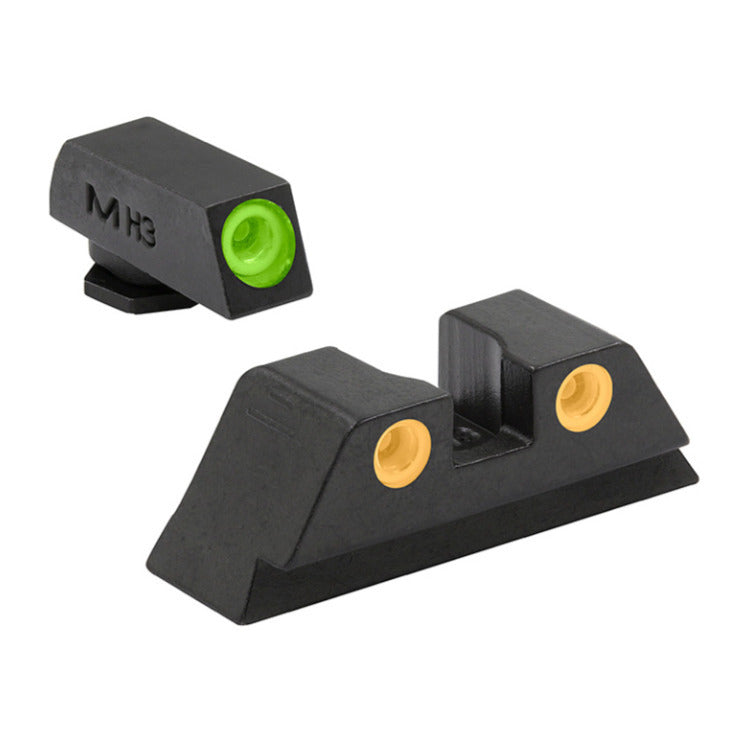 Meprolight ML 10222 Tru-Dot Fixed Night Sight Set for Glock 10mm and .45 ACP Pistols (Orange/Green)
