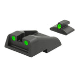 Meprolight ML 19593 Tru-Dot Fixed Night Sight Set for IWI Jerico Models (After 2007, Green/Green)
