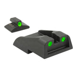 Meprolight ML 19593 Tru-Dot Fixed Night Sight Set for IWI Jerico Models (After 2007, Green/Green)