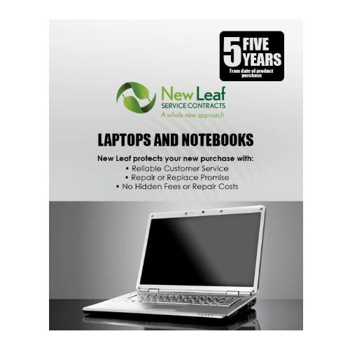 New Leaf 5-Year Laptops/Notebooks Service Plan for Products Retailing Under $4000