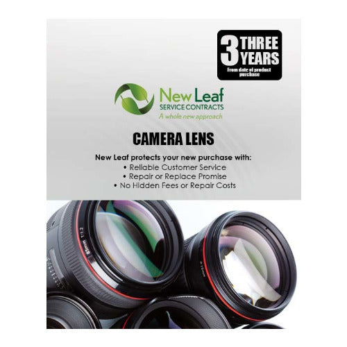 New Leaf 3-Year Camera Lens Service Plan for Products Retailing Under $3,000