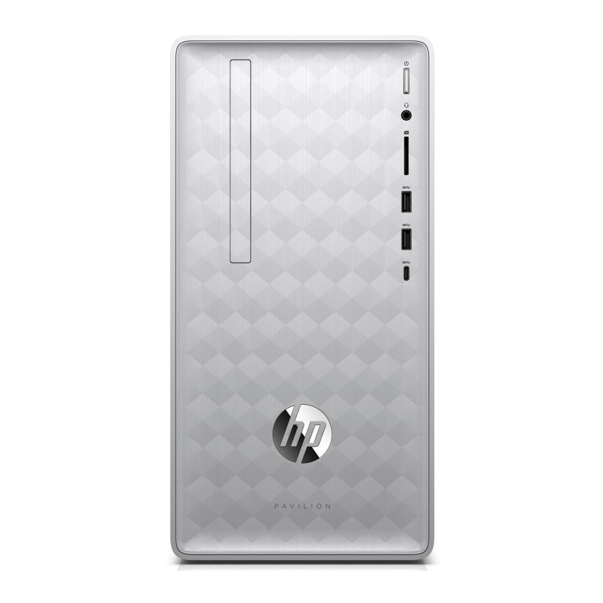 HP Pavilion 590 Desktop PC, AMD Ryzen 7 (8-Core), 16GB RAM, 1TB HDD + 256GB SSD, AMD Radeon RX 550 2GB, Windows 10 Home (Certified Refurbished)