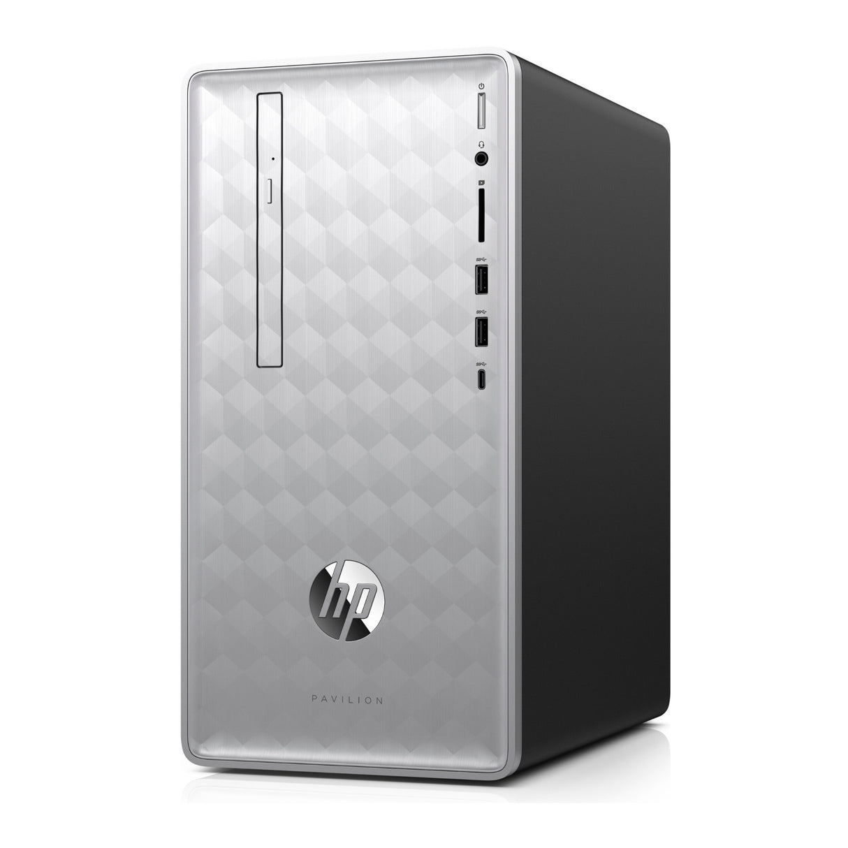 HP Pavilion 590 Desktop PC, Intel Core i7-9700, 16GB RAM, 1TB HDD + 128GB SSD, Radeon Graphics 4GB, Windows 10 (Certified Refurbished)
