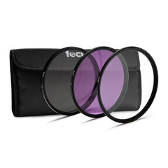 Focus Camera 46mm 3-Piece UV, CPL, FLD Lens Filter Kit