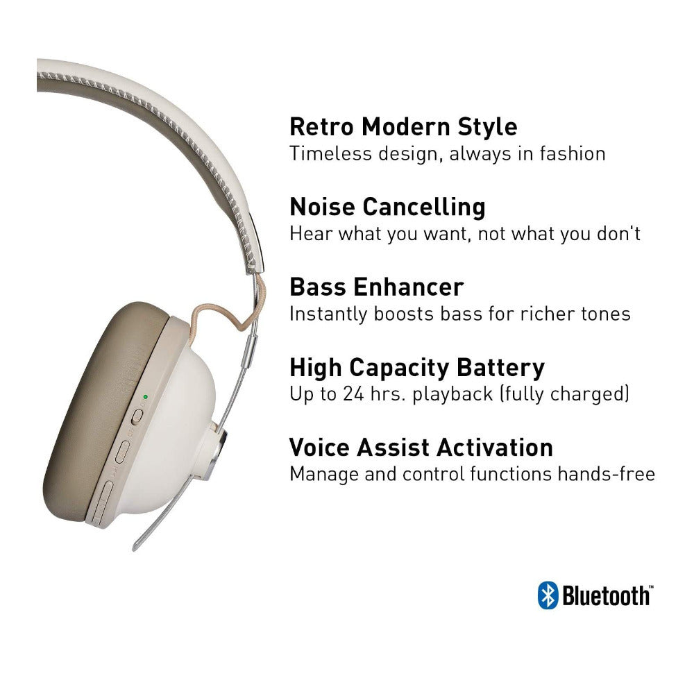 Panasonic RP-HTX90N Noise Canceling Bluetooth Wireless Headphone (Vanilla White)