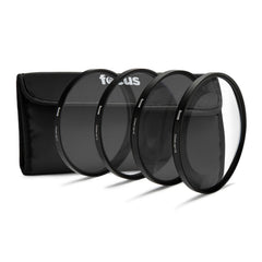 Focus Camera 55mm Close Up Lens Filter Set +1 +2 +4 +10