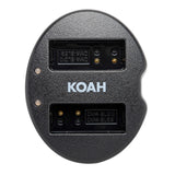 Koah PRO Panasonic DMW-BLG10 2-Pack 1100mAh Battery and Dual Charger