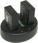 Wasabi Power Battery (2-Pack) and Dual Charger for Canon LP-E17