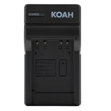 Koah 1300mAh Rechargeable Li-Ion Battery for Canon NB-6L and NB-6LH with Charger