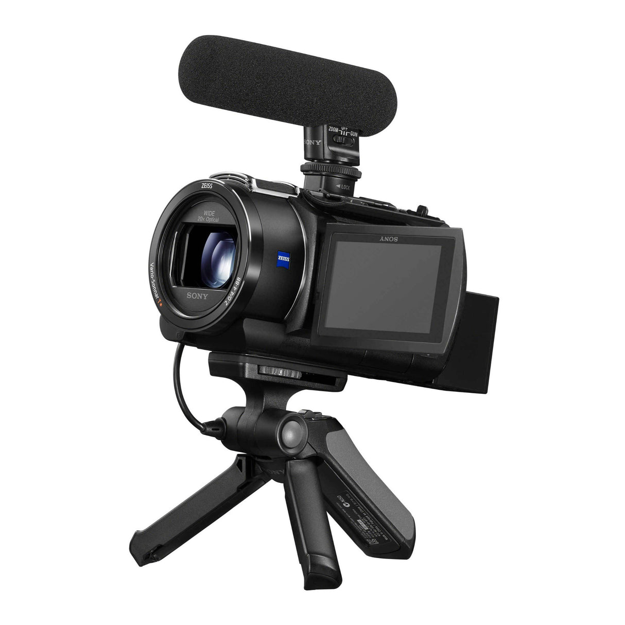 Sony FDR-AX43 4K UHD Handyman Camcorder with Bag, Tripod, 64 SD Card, and Accessory Bundle