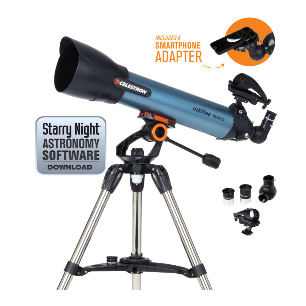 Celestron Inspire 100AZ Refractor Telescope