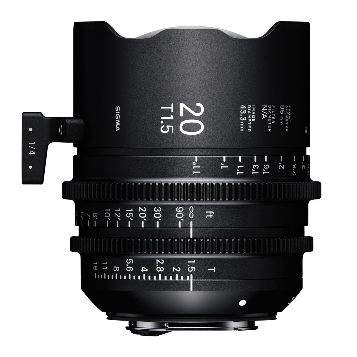Sigma 20mm T1.5 FF Prime /i Technology-Compatible PL Mount Lens (Meter Markings)