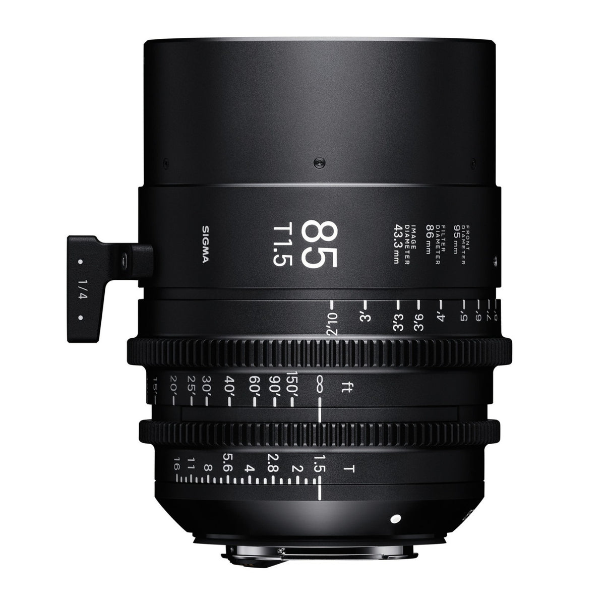 Sigma 85mm T1.5 FF Prime /i Technology-Compatible PL Mount Lens (Meter Markings)