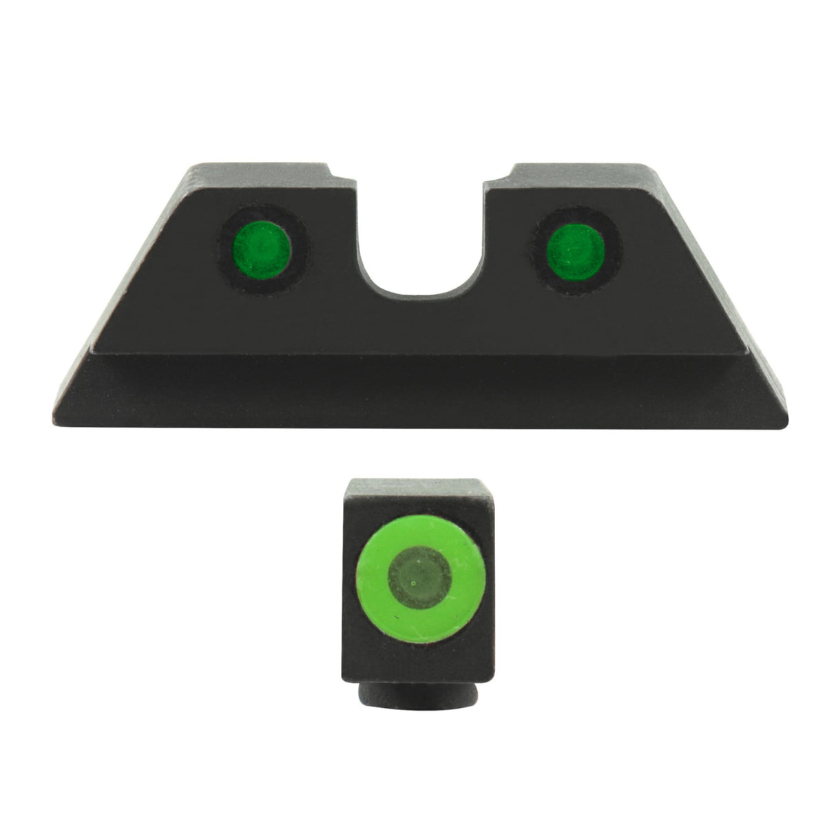 Meprolight ML-40224 HVS Fixed Self Illuminated Green Front and Rear Day/Night Sight for Glock Models