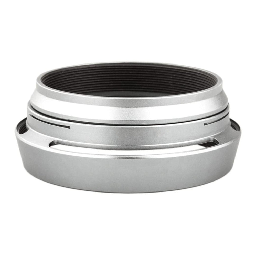 FujiFilm 49mm Filter Adapter Ring and Lens Hood for Fujifilm Cameras (Silver)