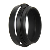 FujiFilm 49mm Filter Adapter Ring and Lens Hood for Fujifilm Cameras (Black)