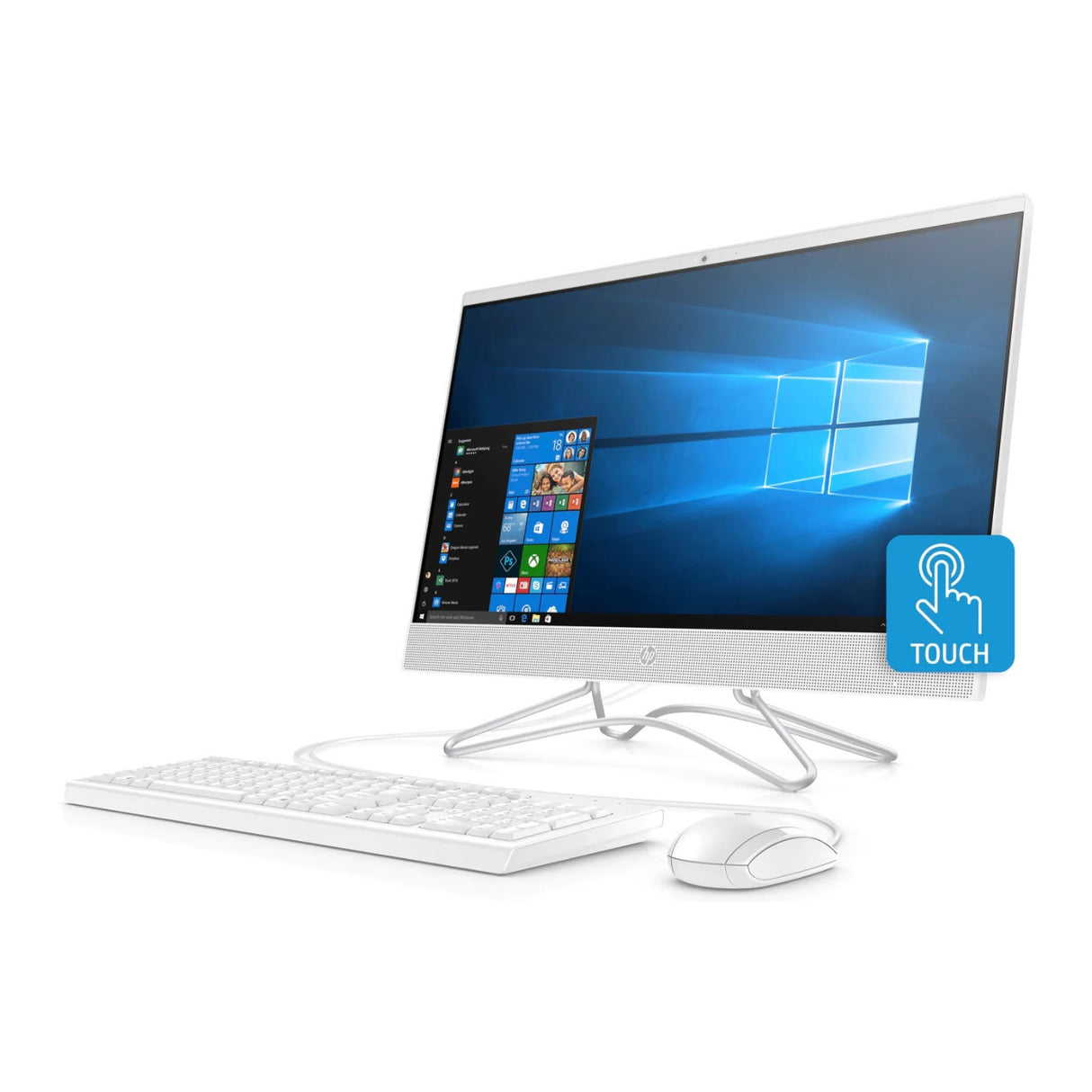 HP 24-F1040 23.8" FHD Touch All-in-One PC, AMD Ryzen 3 3200U, 8GB RAM, 1TB HDD + 128GB SSD (Certified Refurbished)