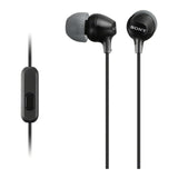 Sony MDREX15AP Fashion Color EX Series Earbud Headset with Microphone (Black)