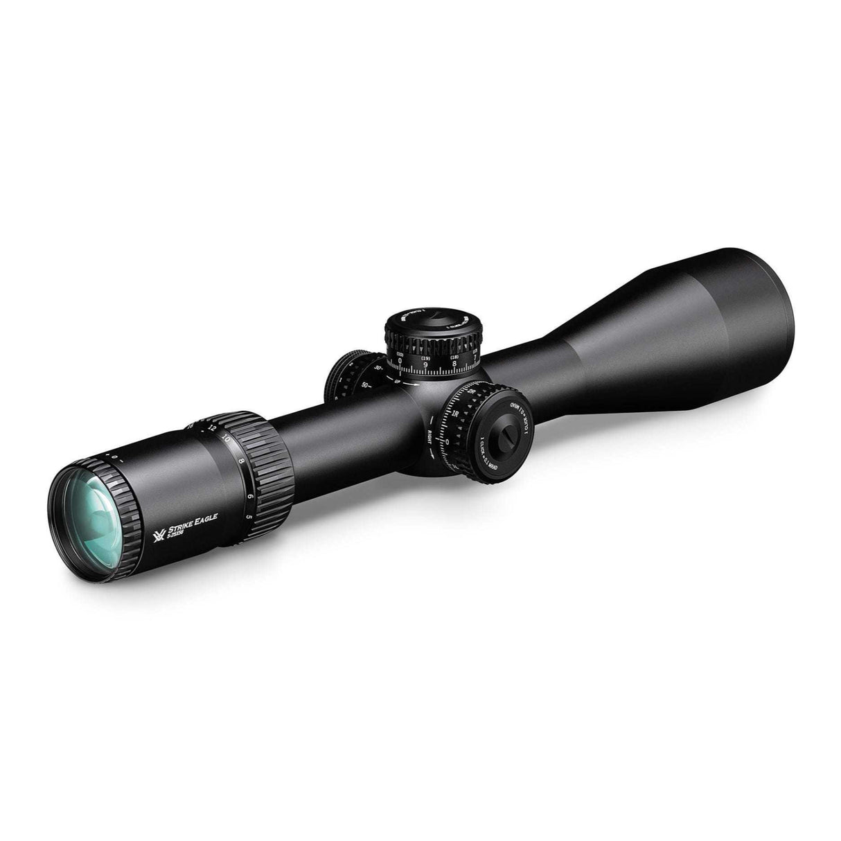 Vortex Strike Eagle 5-25x56 EBR-7C MOA Riflescope with Bubble Level, Case, and Hat