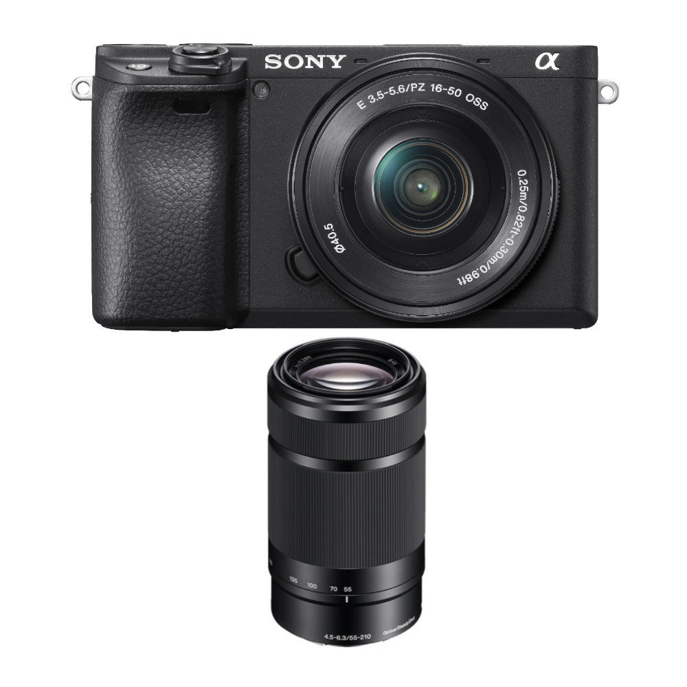 Sony a6400 Mirrorless Camera with 16-50mm and 55-210mm Lens Bundle
