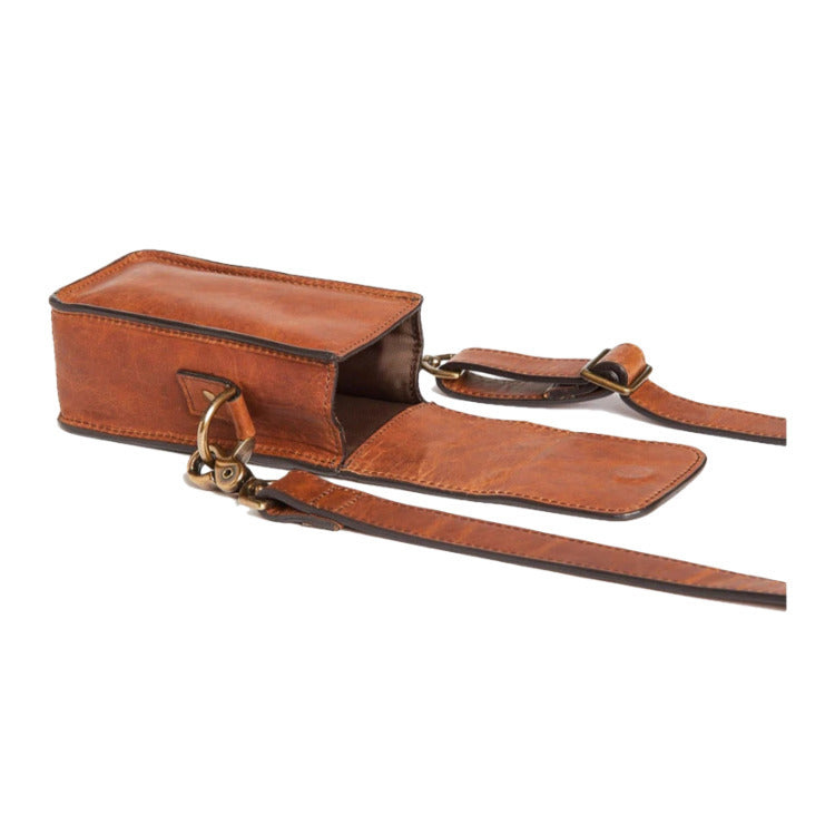 ONA The Lisbon Leather Crossbody Compact Camera Case (Antique Cognac)