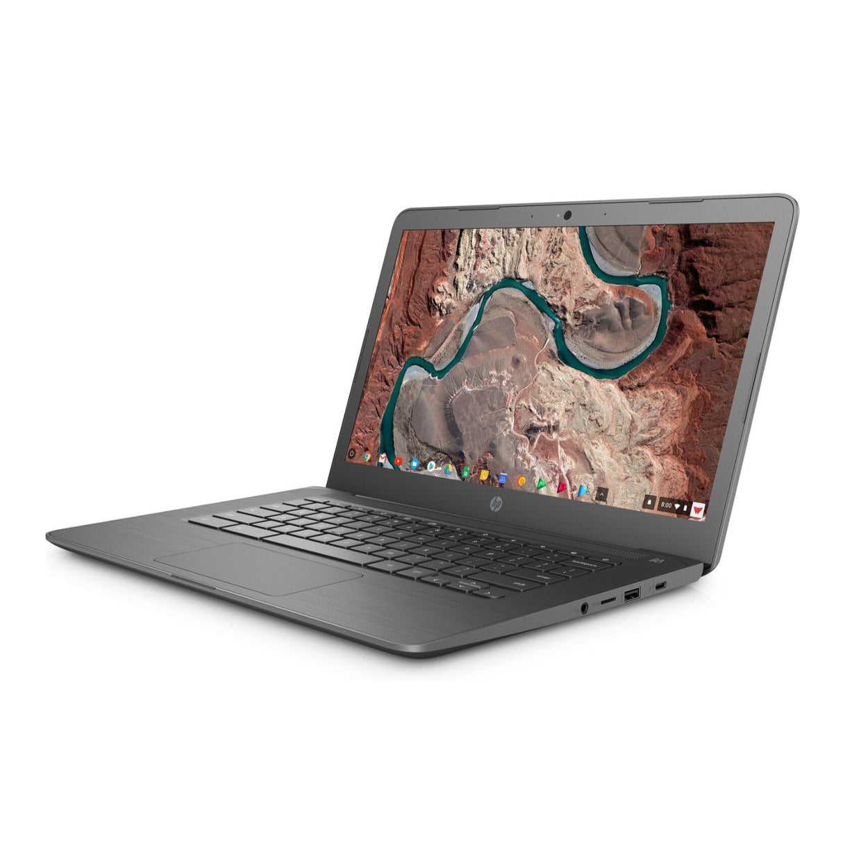 HP Chromebook 14-ca Laptop, 14" FHD, Intel N3350, 4GB RAM, 64GB eMMC (Certified Refurbished)