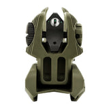 Meprolight FRBS M2D Front and Rear Set of Flip-up Sights with Tritium (2 Rear Dots, OD Green)