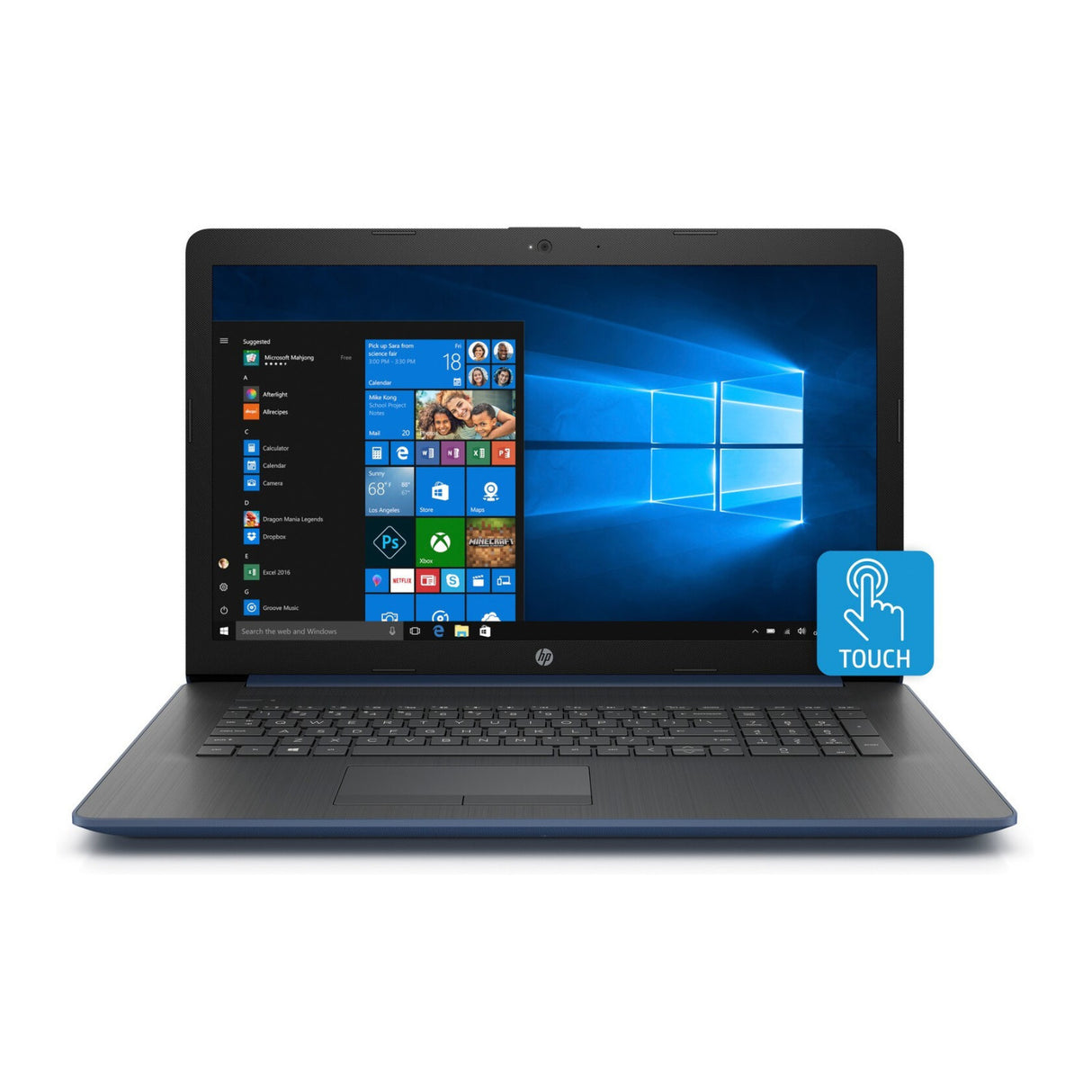 HP 17-CA009 AMD Ryzen 3 2300U Quad-Core 8GB 1TB HDD 17.3-inch WLED Touch Screen Laptop