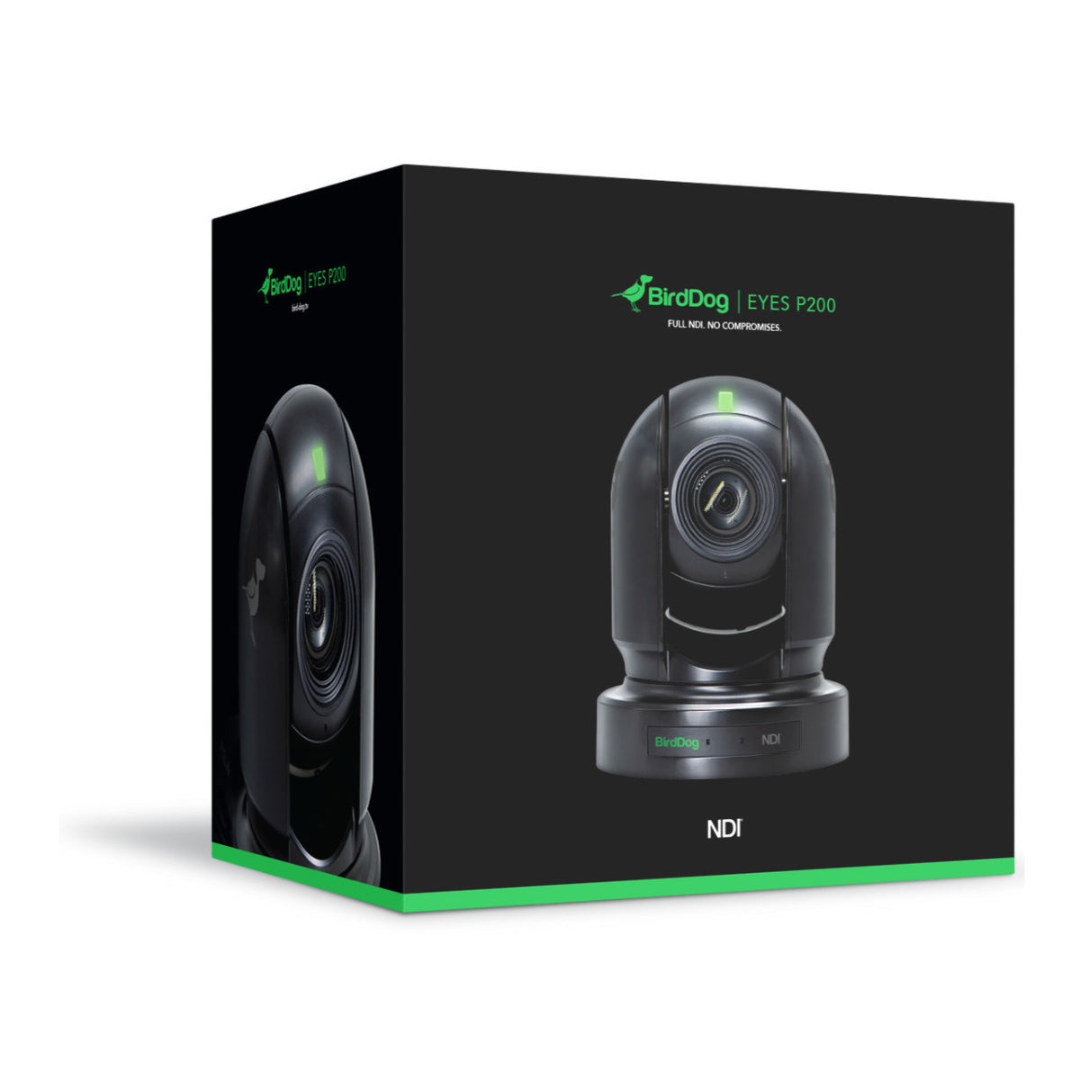 BirdDog Eyes P200 1080P Full NDI PTZ Camera with Sony Sensor and HDMI/3G-SDI Interface (Black)
