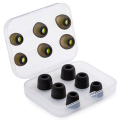 Knox Gear Noise Isolating Memory Foam Tips & Silicone Earbuds (3 Pairs Each)