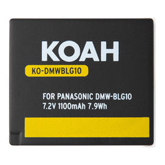 Koah PRO Panasonic DMW-BLG10 Rechargeable Replacement 1100mAh Li-Ion Battery