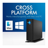 LaCie d2 Professional 4TB USB 3.1 Type-C External Desktop Hard Drive