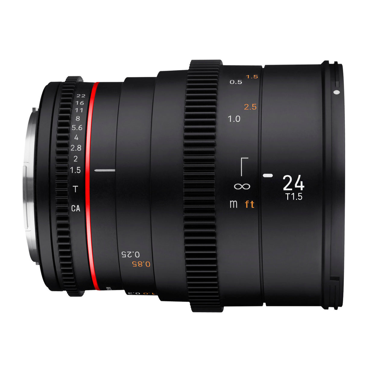 Rokinon 24mm T1.5 Cine DSX High Speed Wide Angle Cine Lens for Canon EF