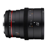 Rokinon 24mm T1.5 Cine DSX High Speed Wide Angle Cine Lens for Canon EF