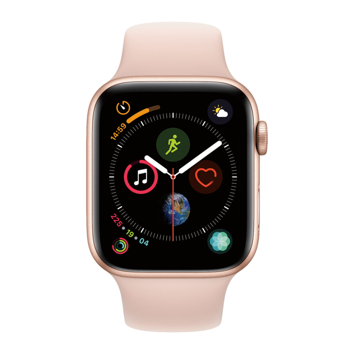Apple Series 4 44mm GPS and Cellular Watch (Gold Aluminum Case with Pink Sand Sport Band)