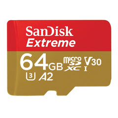 SanDisk 64GB Extreme UHS-I microSDXC Memory Card (Open Box)