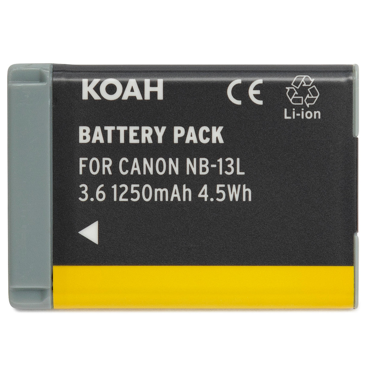 Koah 1250 mAh Rechargeable Lithium-Ion Battery Kit for Canon NB-13L with Charger