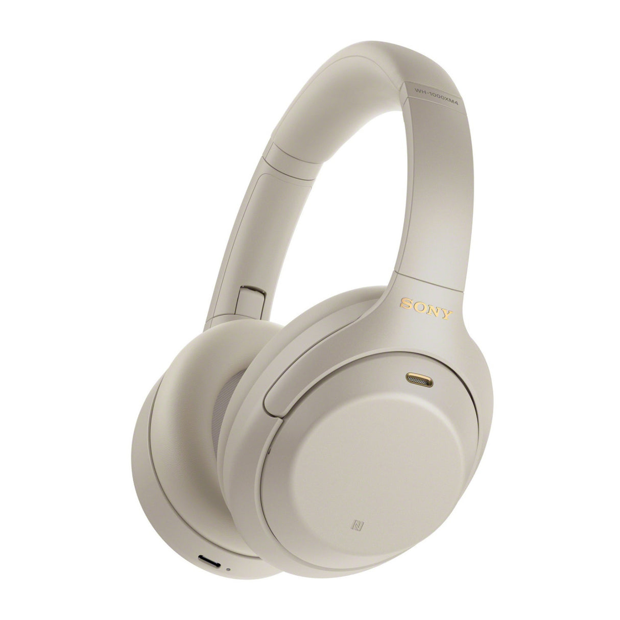 Sony WH-1000XM4 Wireless Noise Canceling Over-Ear Headphones (Silver) with USB 3.0 Hub Bundle