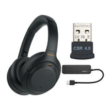 Sony WH-1000XM4 Wireless Noise Canceling Over-Ear Headphones (Black) with USB 3.0 Hub Bundle