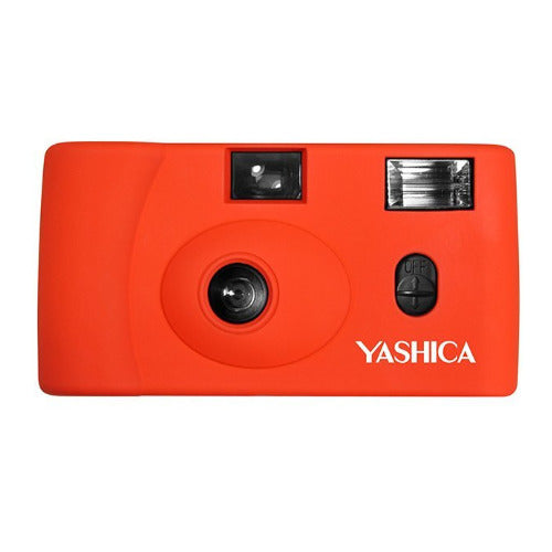 YASHICA MF-1 Snapshot Art 35mm Film Camera Set (Orange)