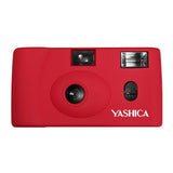 YASHICA MF-1 Snapshot Art 35mm Film Camera Set (Red)