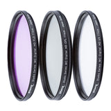 Ultimaxx 3-Piece Multi-Coated HD 37mm Filter Kit (UV, CPL, FLD) for DSLR Camera